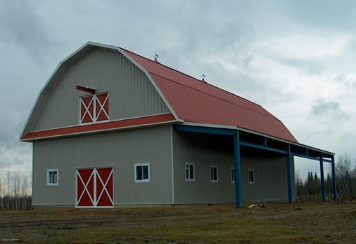 Ferme agricole en acier ferme agricole construite avec une structure d'acier