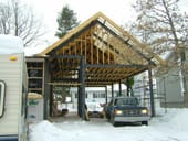 Monatge d'une architecture en acier et en bois monatge d'une architecture en acier et en bois par l'entreprise Structure d'acier VIP